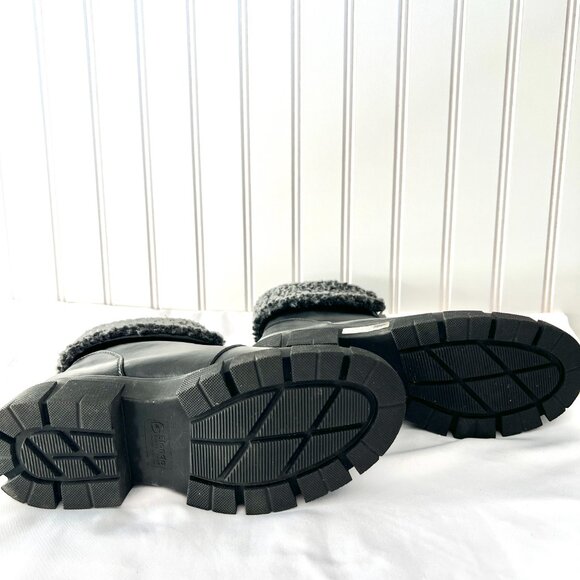 New Blondo Plaka Waterproof Boot Size 6 Black‎ Leather Lug Sole Leather Winter - Picture 4 of 5